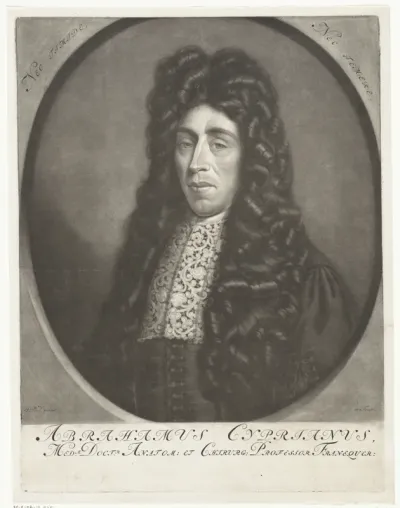 Portret van de arts Abraham Cyprianus