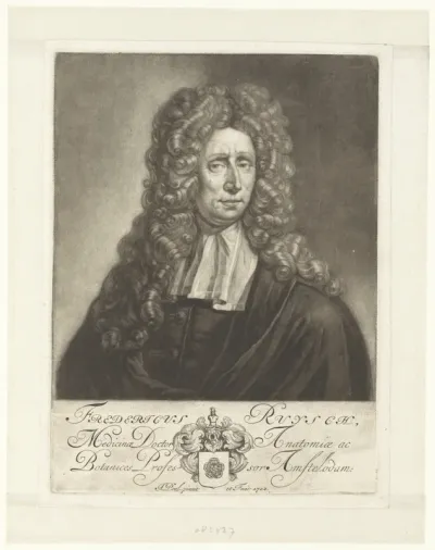 Portret van de arts en botanicus Frederick Ruysch