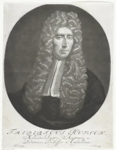 Portret van de arts en botanicus Frederick Ruysch