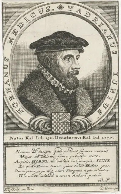 Portret van de arts Hadrianus Junius