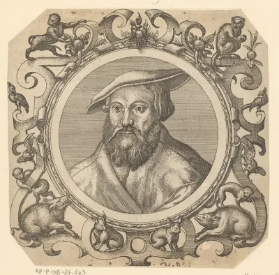 Portret van de arts Janus Cornarius