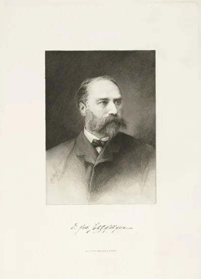 Portret van de arts Johann Georg Mezger