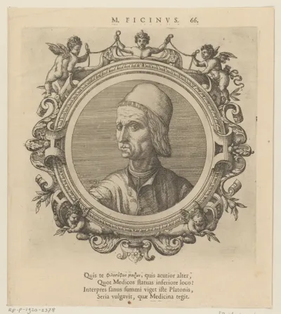 Portret van de arts Marsilio Ficino