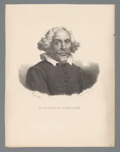 Portret van de arts Wilhelm Fabry von Hilden