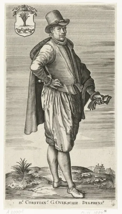 Portret van de astroloog Corstianus G. Overschie