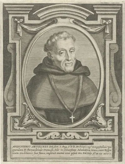 Portret van de Augustijn Agustín Antolínez aartsbisschop van Santiago de Compostela