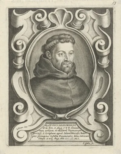 Portret van de Augustijn Aloysius de León