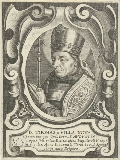 Portret van de Augustijn en aartsbisschop Thomas van Villanova