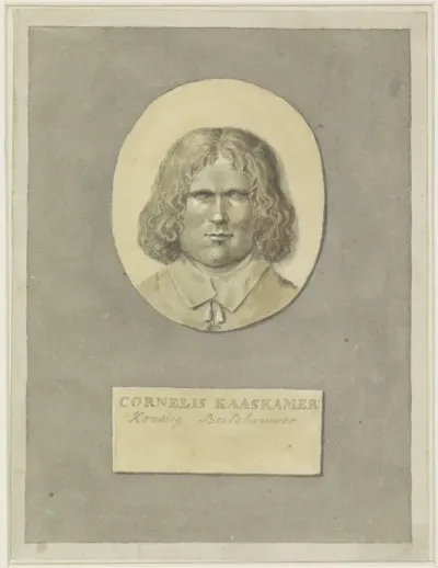 Portret van de beeldhouwer Cornelis Kaaskamer