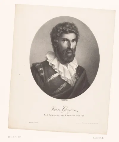 Portret van de beeldhouwer en architect Jean Goujon