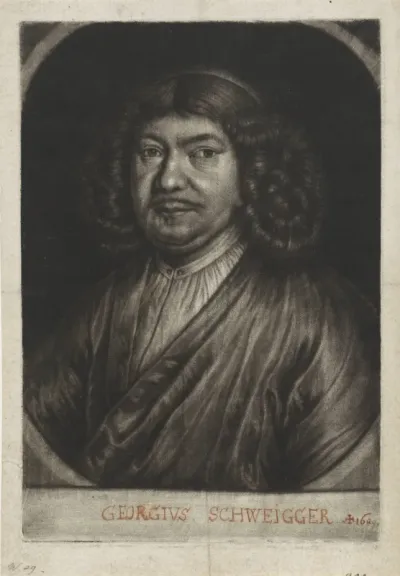 Portret van de beeldhouwer Georg Schweigger