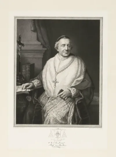 Portret van de bisschop van Haarlem Gerardus Petrus Wilmer