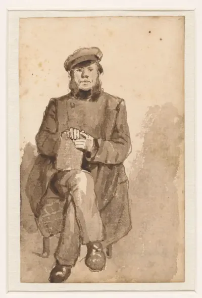 Portret van de boekhandelaar David Blok