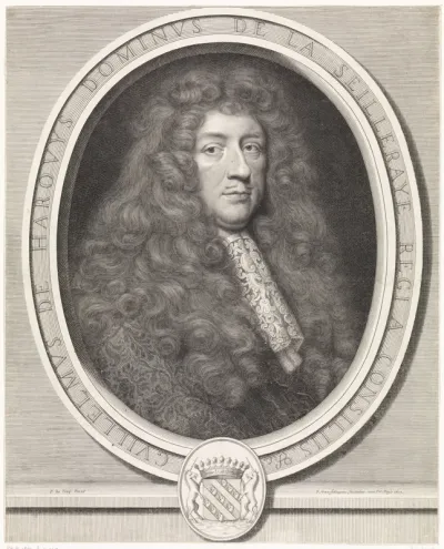 Portret van de Bretonse schatmeester Guilaume de Harouys de la Seilleraye