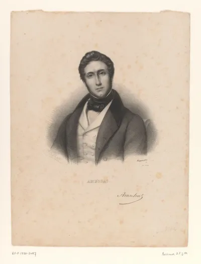 Portret van de chirurg en uroloog Jean Zuléma Amussat
