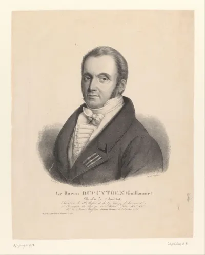 Portret van de chirurg Guillaume Dupuytren