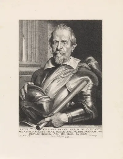 Portret van de commandant Don Álvaro de Bazán