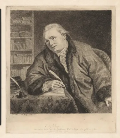 Portret van de componist en etser Johan Antoni Kauclitz Colizzi