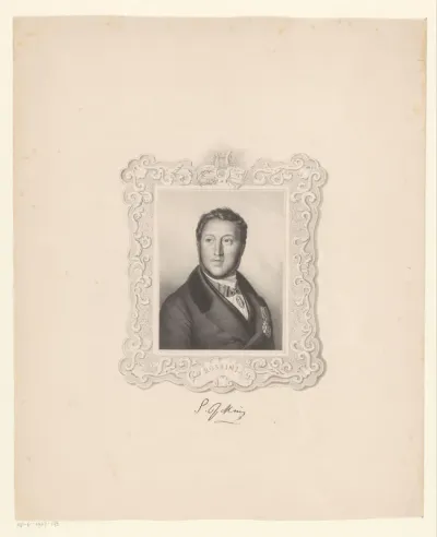 Portret van de componist Gioacchino Rossini