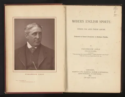 Portret van de cricketspeler Frederick Gale