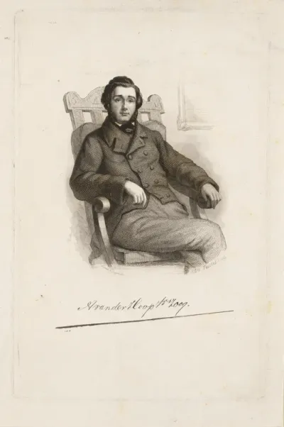 Portret van de dichter Adriaan van der Hoop Jrs'zn