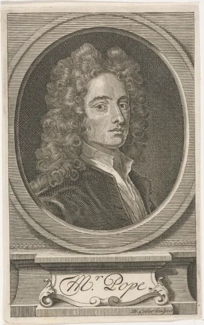 Portret van de dichter Alexander Pope