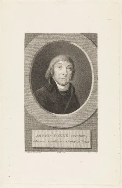 Portret van de dichter Arend Fokke Simonsz.