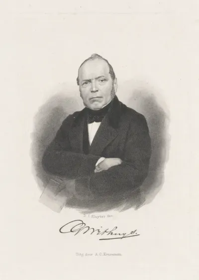 Portret van de dichter Carel Godfried Withuys