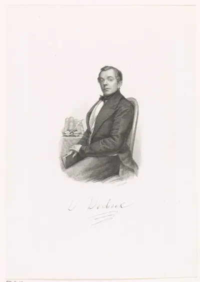 Portret van de dichter Didericus Dorbeck