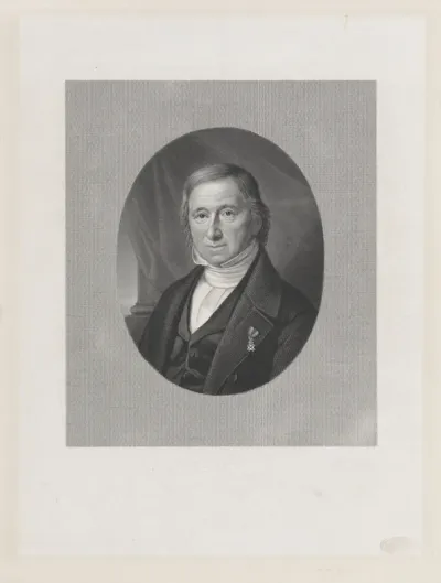 Portret van de dichter en classicus David Jacob van Lennep