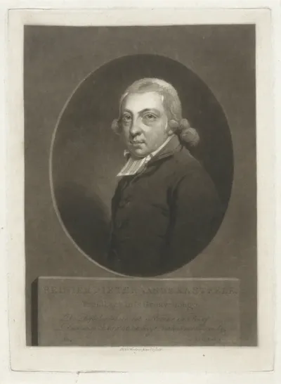Portret van de dichter en predikant Reinier Pieter van de Kasteele