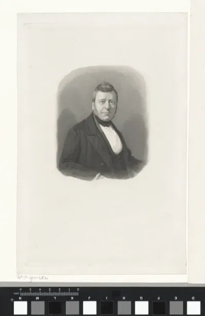 Portret van de dichter en schrijver Isaac da Costa