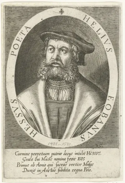 Portret van de dichter Helius Eobanus Hessus