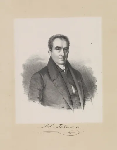 Portret van de dichter Henrik Tollens