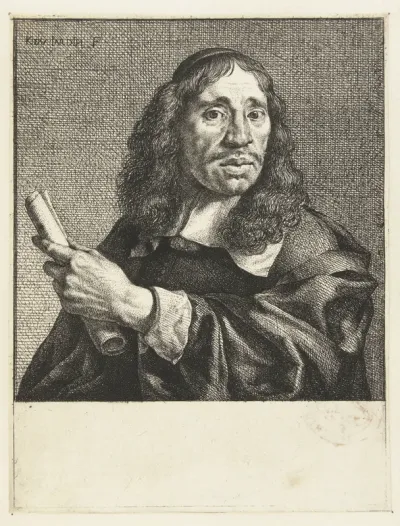 Portret van de dichter Jan de Vos