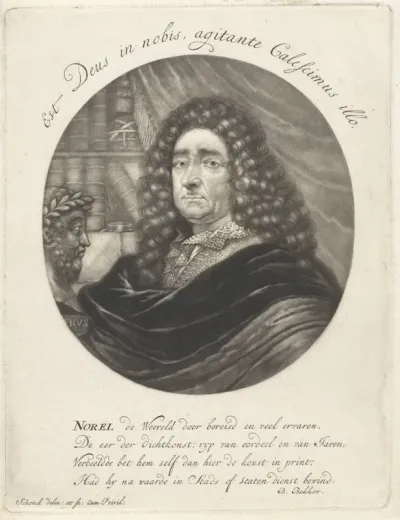 Portret van de dichter Jan Norel