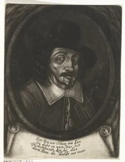 Portret van de dichter Jan Soet