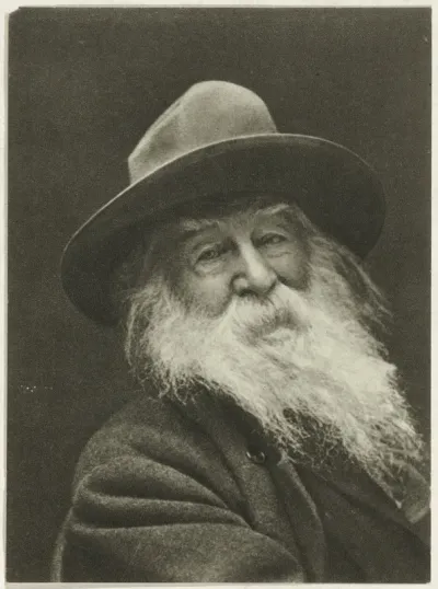 Portret van de dichter Walt Whitman