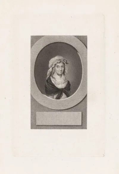 Portret van de dichteres Elisabeth Wolff (geboren Bekker)
