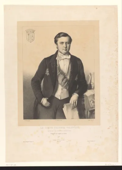 Portret van de diplomaat Alexandre Colonna, graaf Walewski
