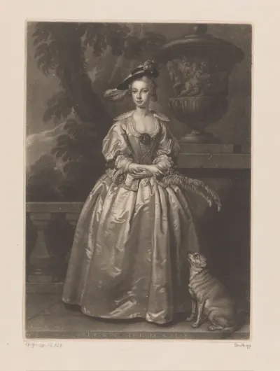 Portret van de dochter van Thomas Hudson