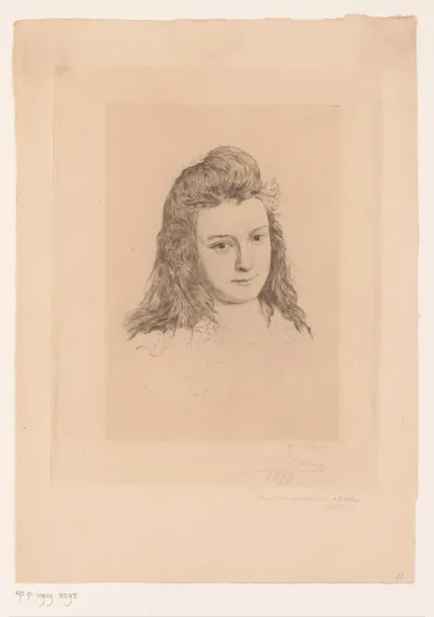 Portret van de dochter van Victor-Charles Mahillon