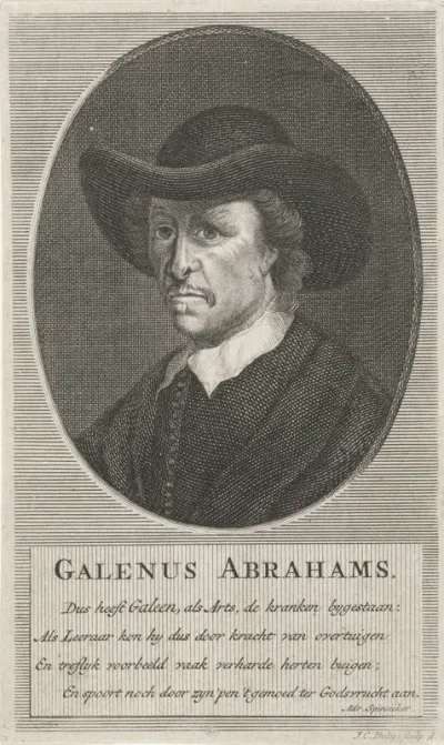 Portret van de doopsgezinde Galenus Abrahamsz. de Haan