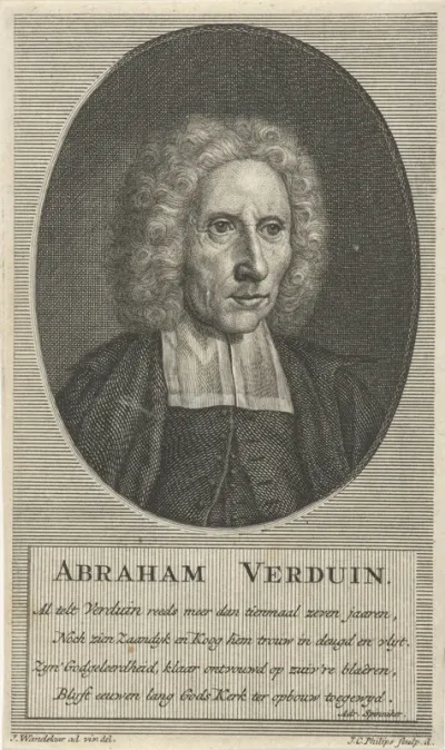 Portret van de doopsgezinde predikant Abraham Verduin