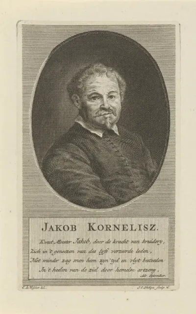 Portret van de doopsgezinde predikant Jacob Cornelisz.
