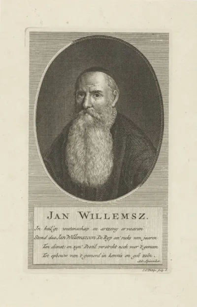 Portret van de doopsgezinde predikant Jan Willemsz.