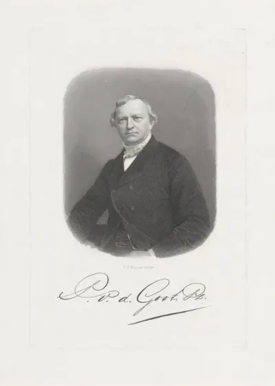 Portret van de doopsgezinde predikant Pieter van der Goot