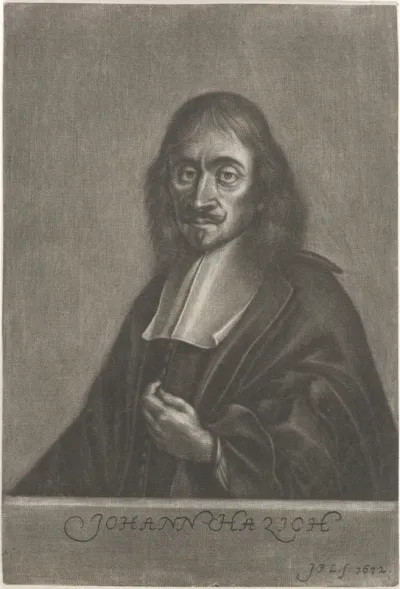 Portret van de drukker Johann Hazich