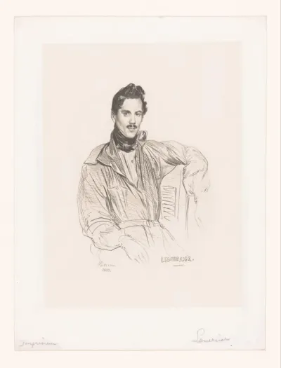Portret van de drukker Joseph-Rosé Lemercier