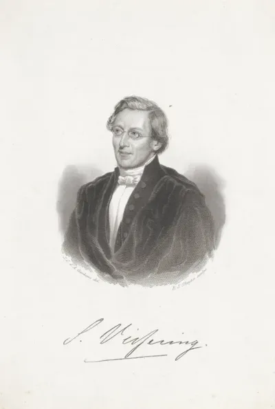 Portret van de econoom en politicus Simon Vissering
